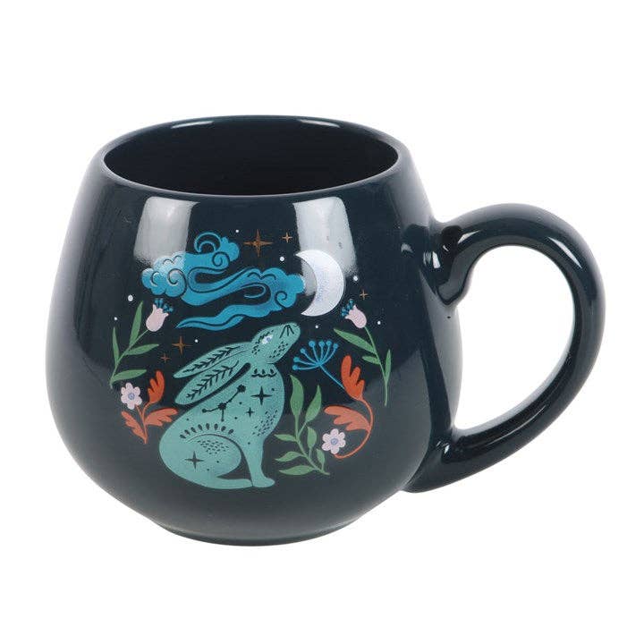 Midnight Hare Rounded Mug