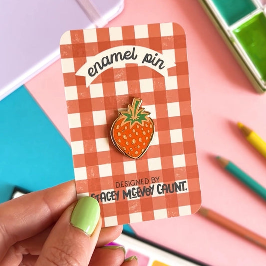 Strawberry Enamel Pin